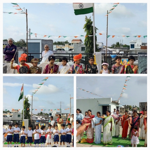 77th Independence Day Celebrated with Parents and Students